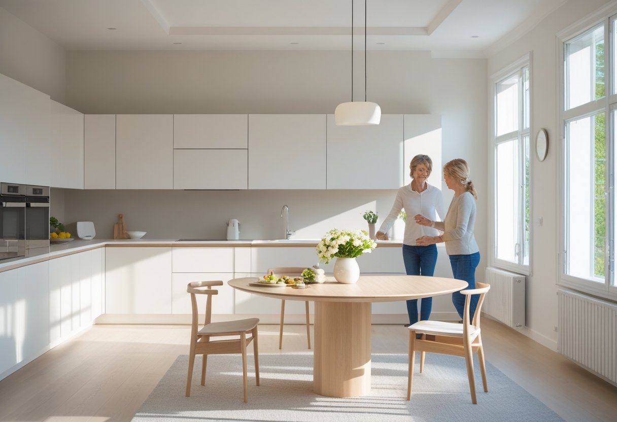 Sådan skaber du et harmonisk køkken med underskabe og ovalt spisebord